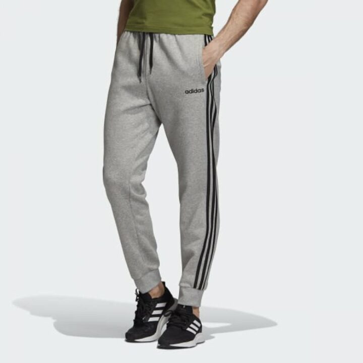 Adidas Essentials 3 Stripes szürke férfi melegítőnadrág