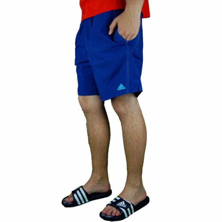 Adidas Solid kék férfi rövidnadrág