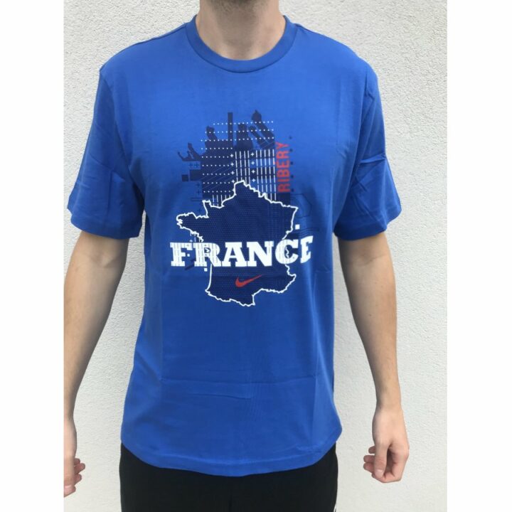 Nike France kék férfi póló