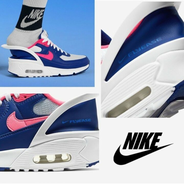Nike Nike Air Max 90 Flyease kék női utcai cipő