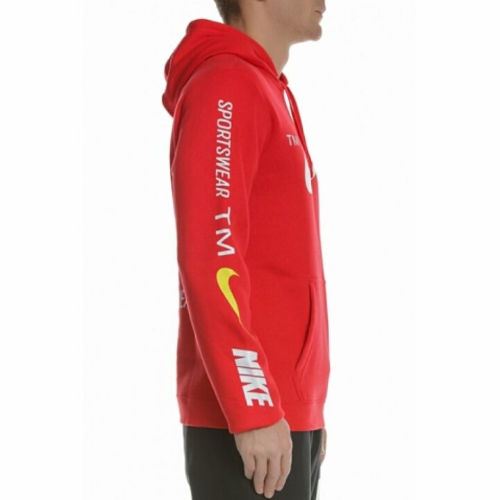 Nike SPORTSWEAR TM piros férfi pulóver