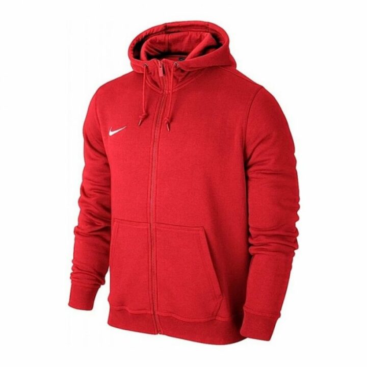 Nike TEAM CLUB FZ HOODIE piros férfi pulóver
