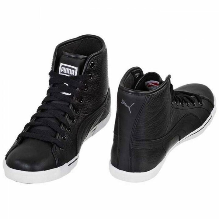 Puma Benecio Mid Leather fekete férfi utcai cipő