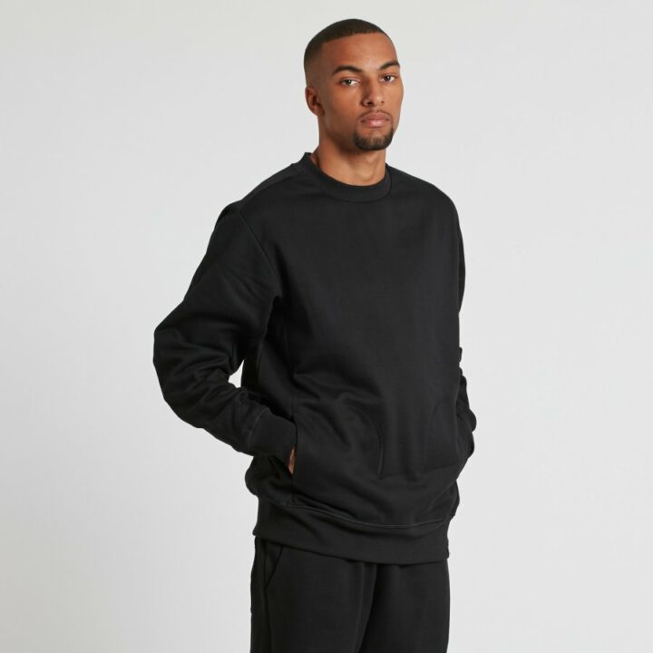 Adidas fekete férfi pulóver