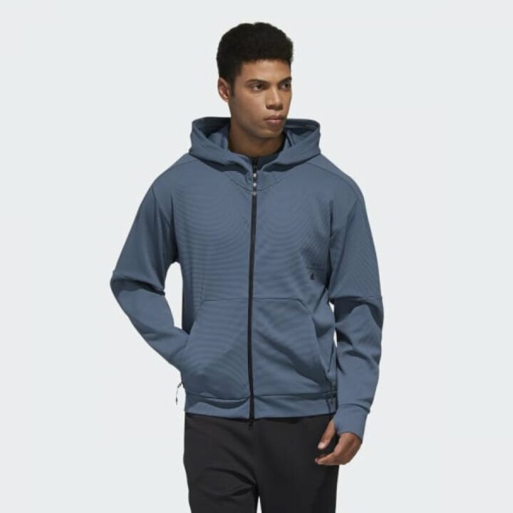 Adidas kék férfi pulóver