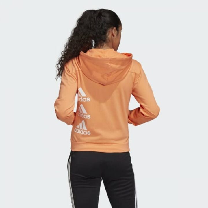 Adidas MUST HAVES STACKED narancs női pulóver