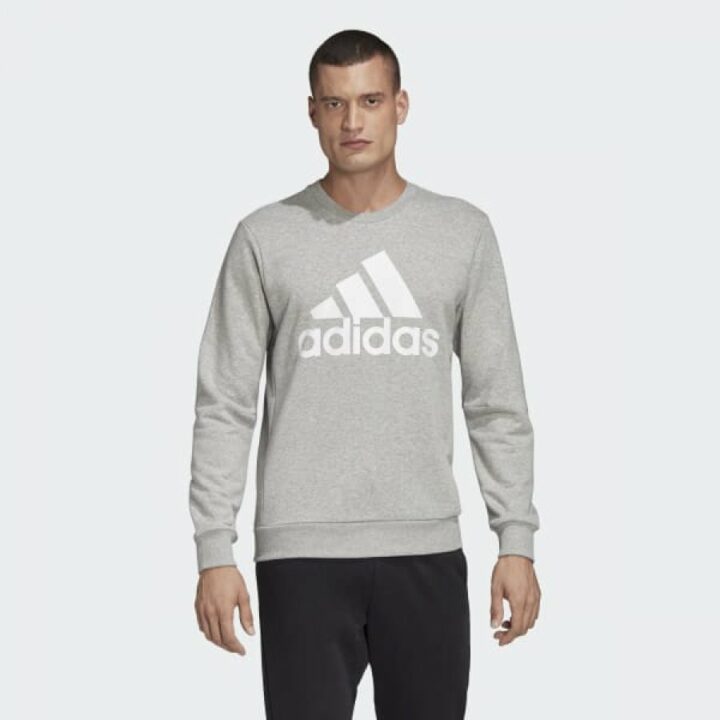 Adidas Must Haves szürke férfi pulóver