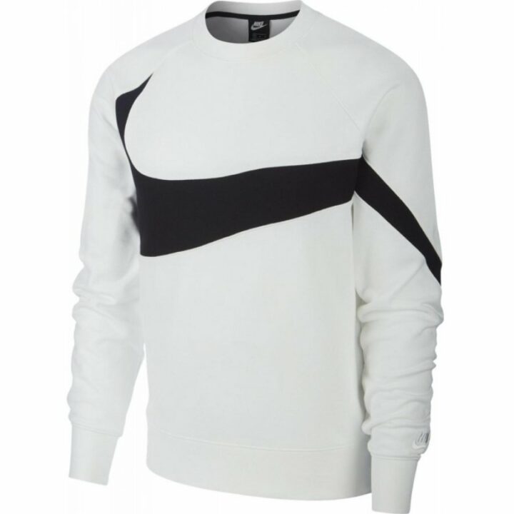 Nike Big Swoosh fehér férfi pulóver