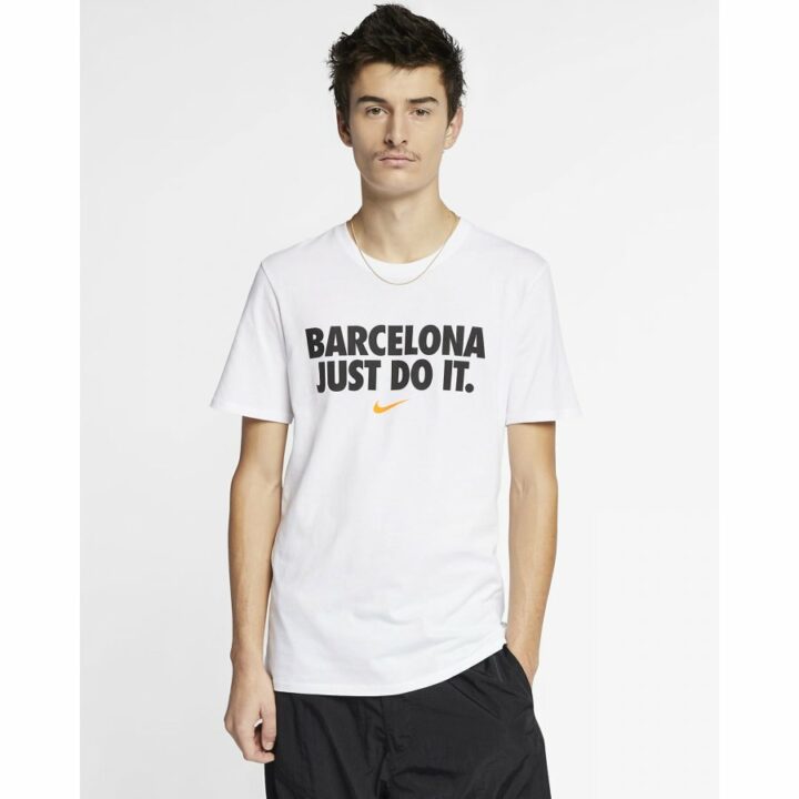 Nike JDI Barcelona fehér férfi póló