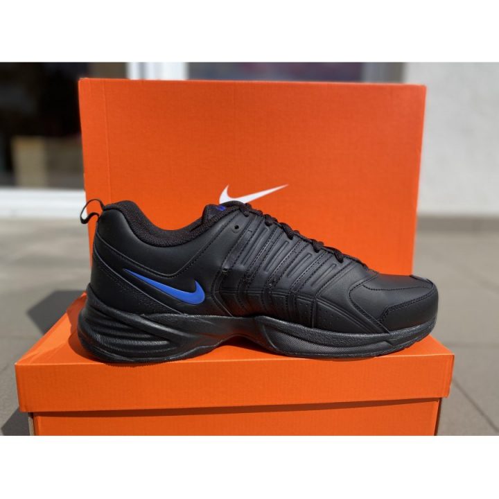 Nike T-lite 9 Leather fekete férfi utcai cipő