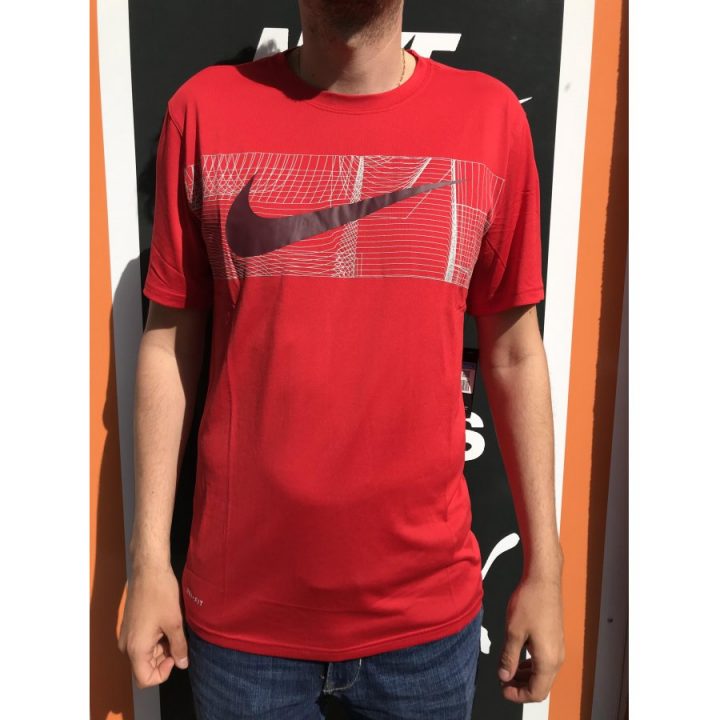 Nike piros férfi póló