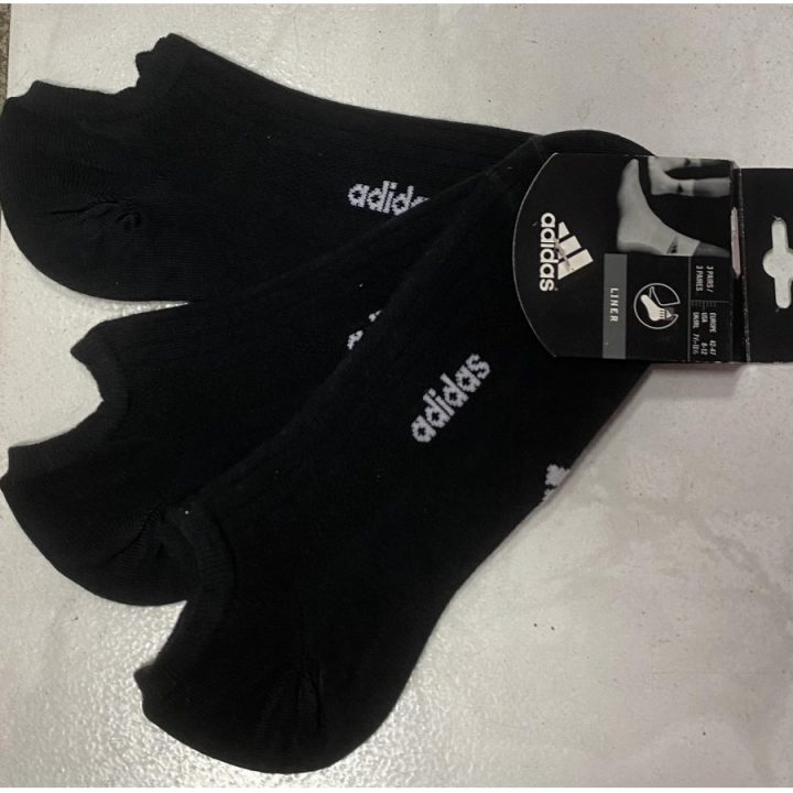 Adidas 3 pár fekete férfi zokni