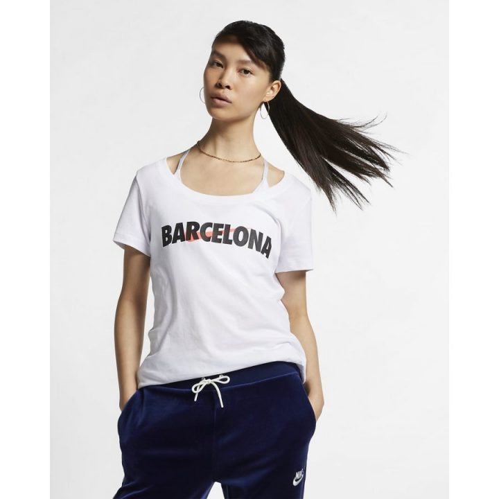 Nike Barcelona fehér női póló
