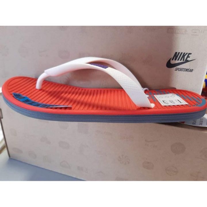 Nike Solarsoft Thong narancs papucs