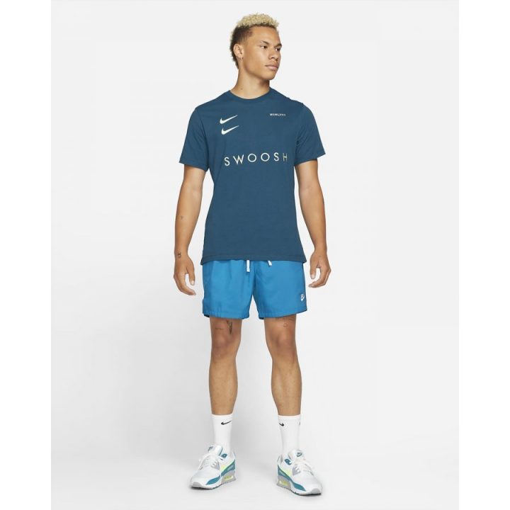 Nike Swoosh kék férfi póló