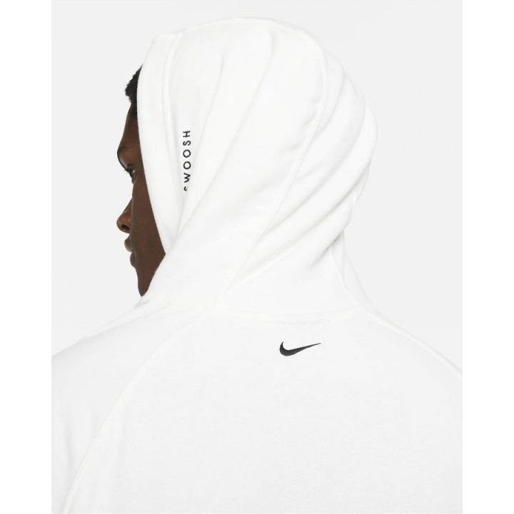 Nike Swoosh Print fehér férfi pulóver