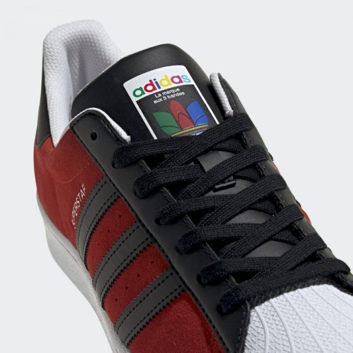 Adidas Superstar piros férfi utcai cipő