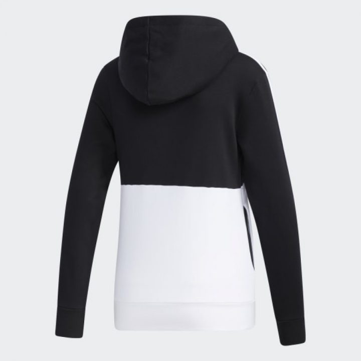 Adidas Essentials Colorblock Fleece Hoodie fekete női pulóver