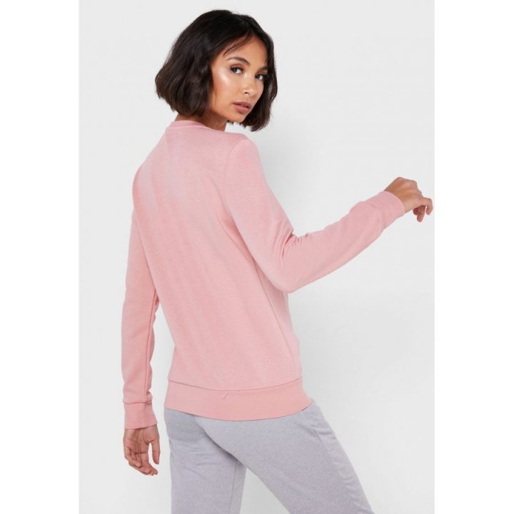 Adidas Essentials Linear rózsaszín női pulóver