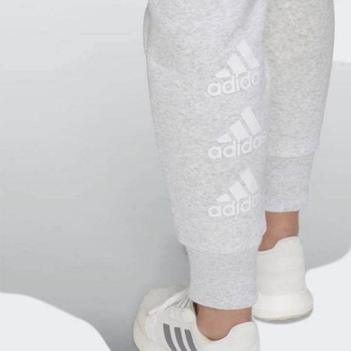 Adidas Stacked Logo szürke női melegítőnadrág