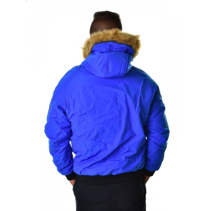 Retro kék férfi kabát
