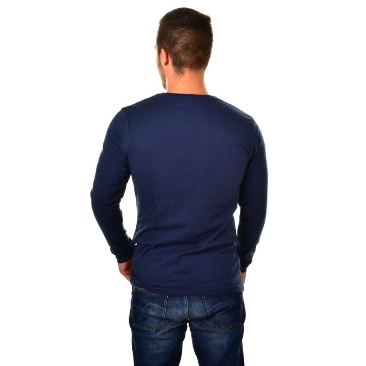 Retro kék férfi póló