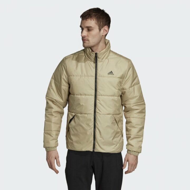 Adidas BSC 3 Stripes bézs férfi kabát