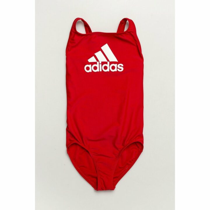 Adidas Badge of Sport piros úszóruha