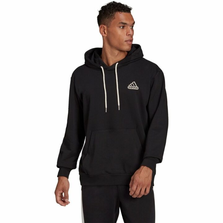 Adidas FeelComfy fekete férfi pulóver