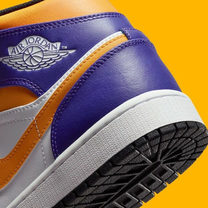 Jordan 1 Mid Lakers lila férfi utcai cipő