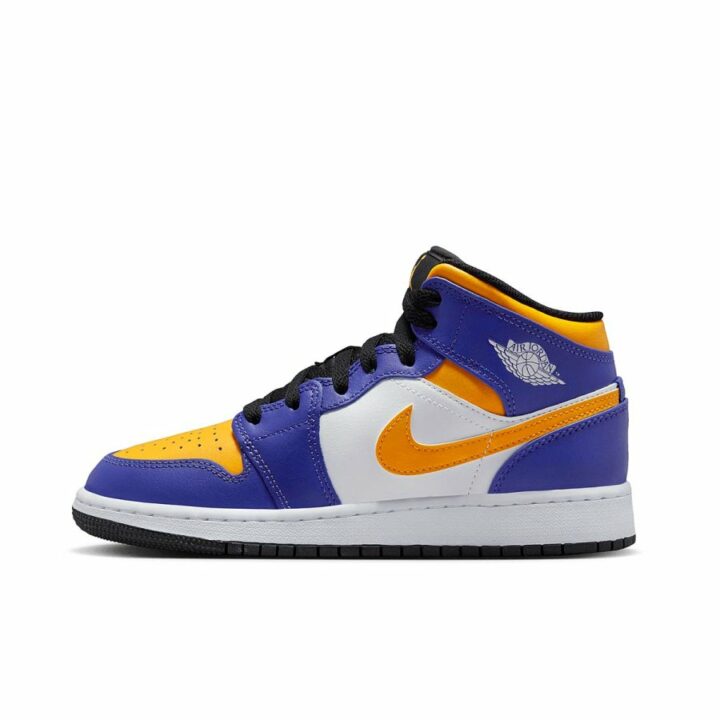 Jordan 1 Mid Lakers lila férfi utcai cipő