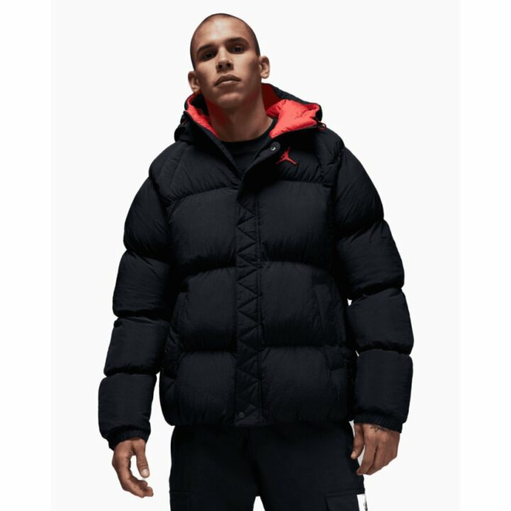 Jordan Essentials fekete férfi kabát