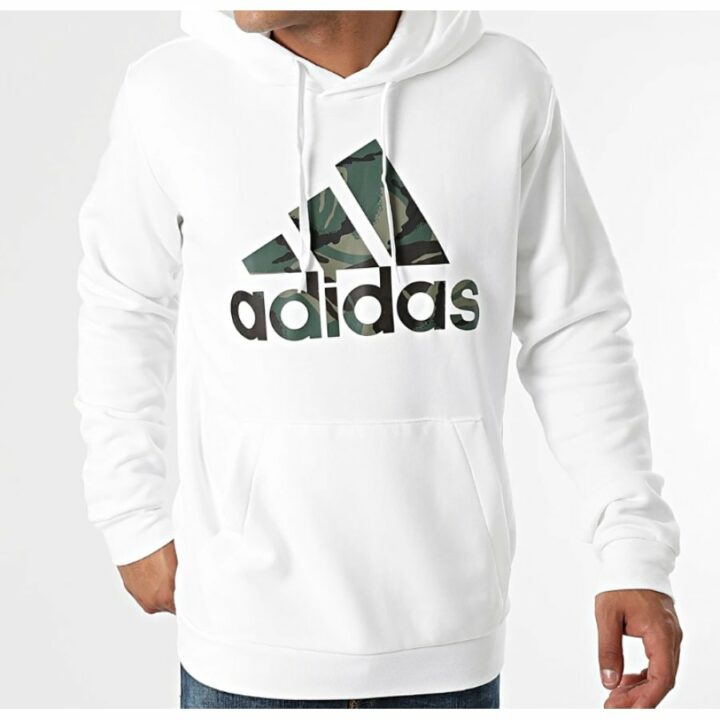 Adidas Essentials fehér férfi pulóver