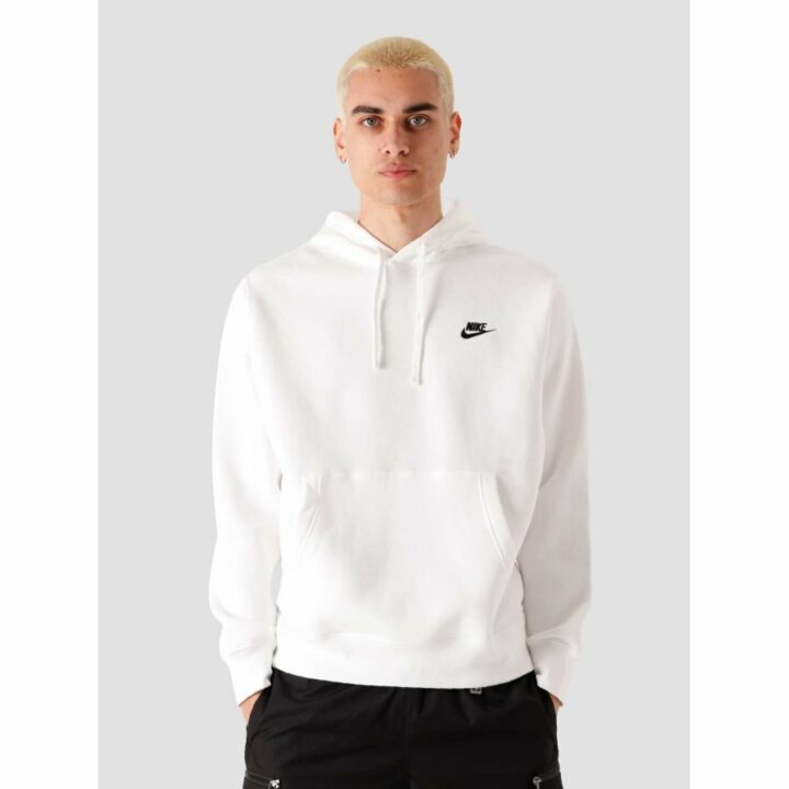Nike NSW Club fehér férfi pulóver