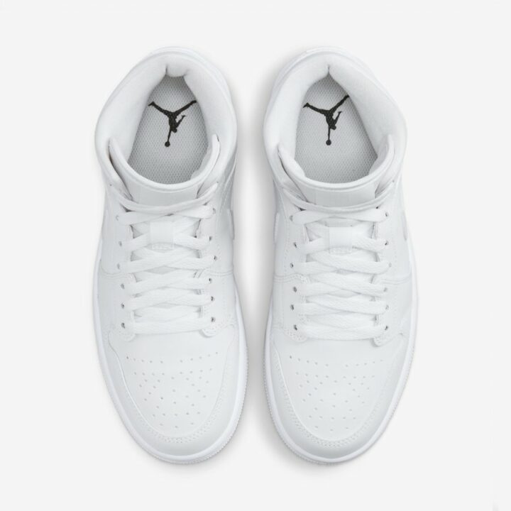 Jordan 1 MID Triple White fehér utcai cipő