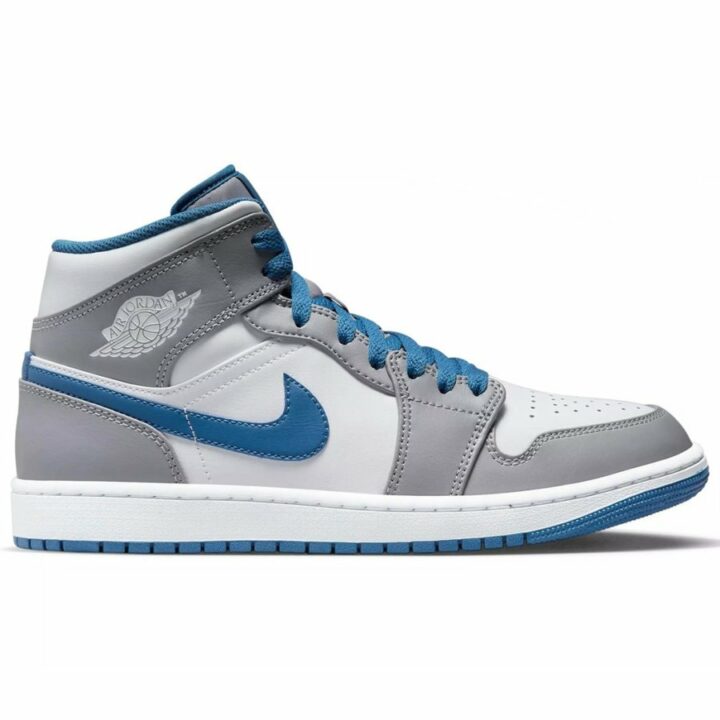 Jordan 1 MID True Blue szürke férfi utcai cipő