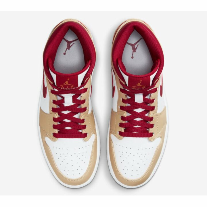 Jordan 1 MID White Onyx Cardinal Red több színű utcai cipő
