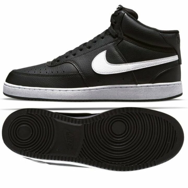 Nike Court Vision Mid Next Nature fekete férfi utcai cipő