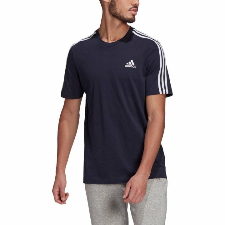 Adidas Essentials kék férfi póló