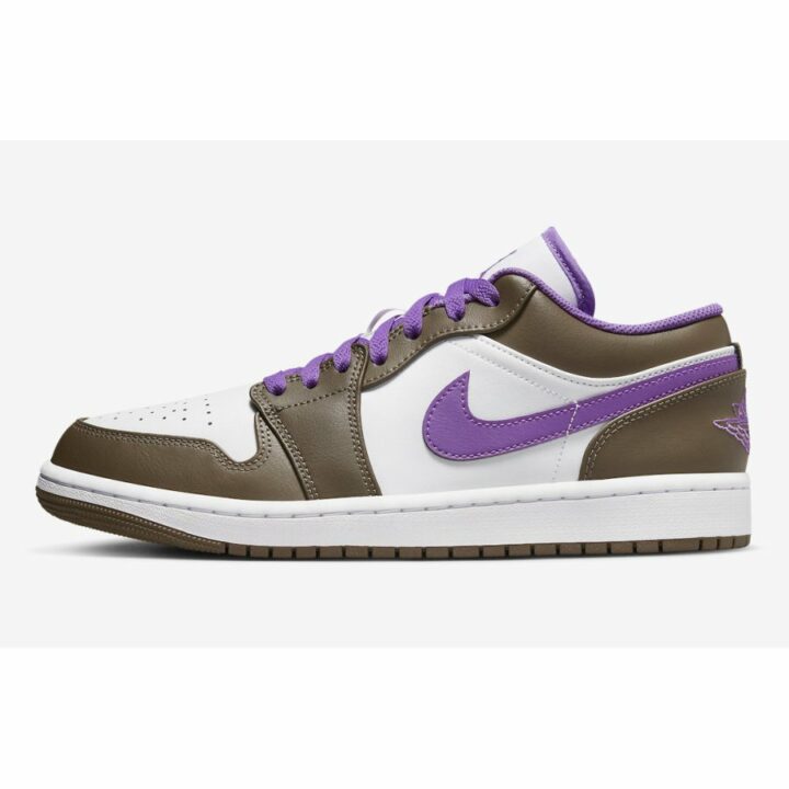 Jordan1 Low Purple Mocha barna utcai cipő