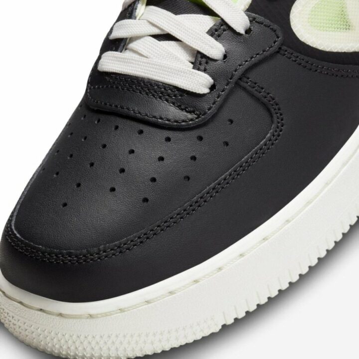 Nike Air Force 1 Mid React fekete férfi utcai cipő