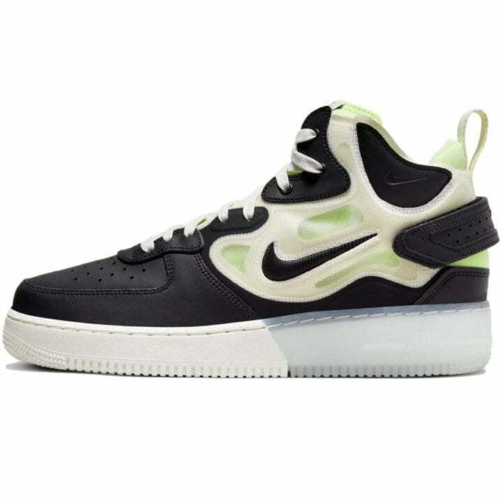 Nike Air Force 1 Mid React fekete férfi utcai cipő