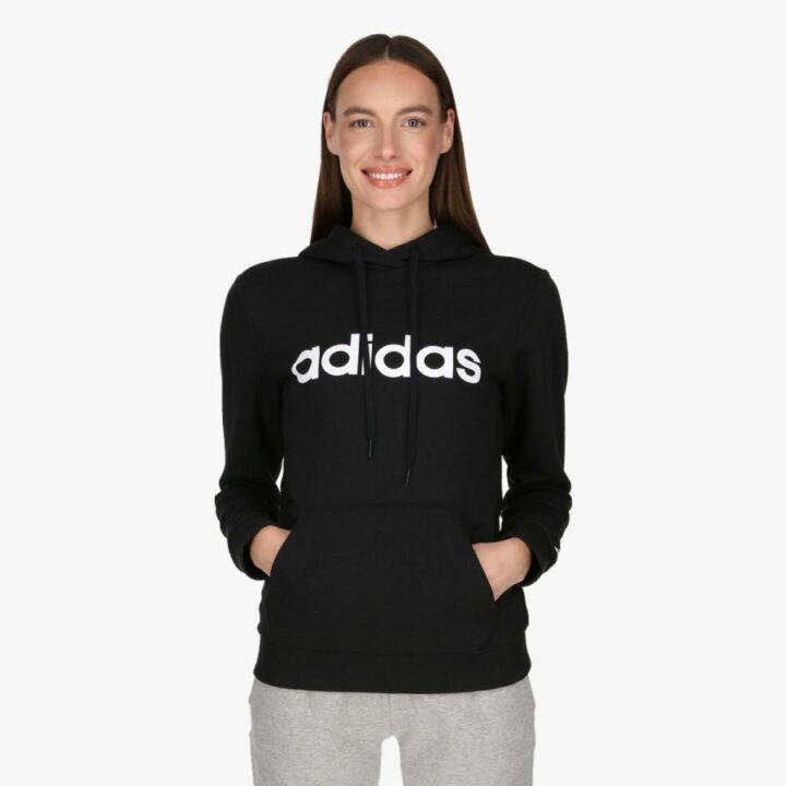 Adidas W Lin fekete női pulóver