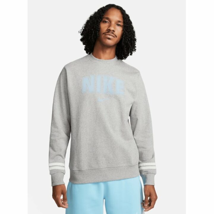 Nike Retro Varsity szürke férfi pulóver