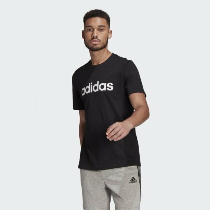 Adidas Essentials fekete férfi póló