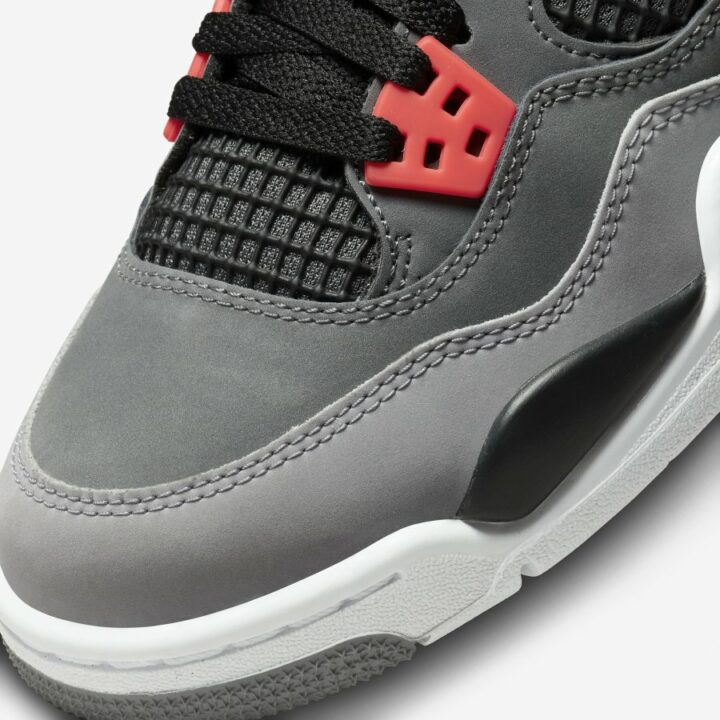 Jordan 4 Retro Infrared szürke utcai cipő