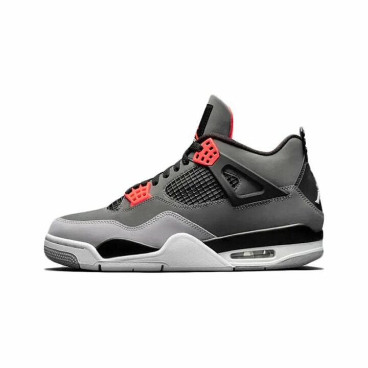 Jordan 4 Retro Infrared szürke utcai cipő
