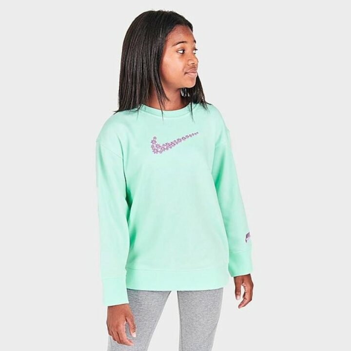 Nike Sportswear zöld lány pulóver