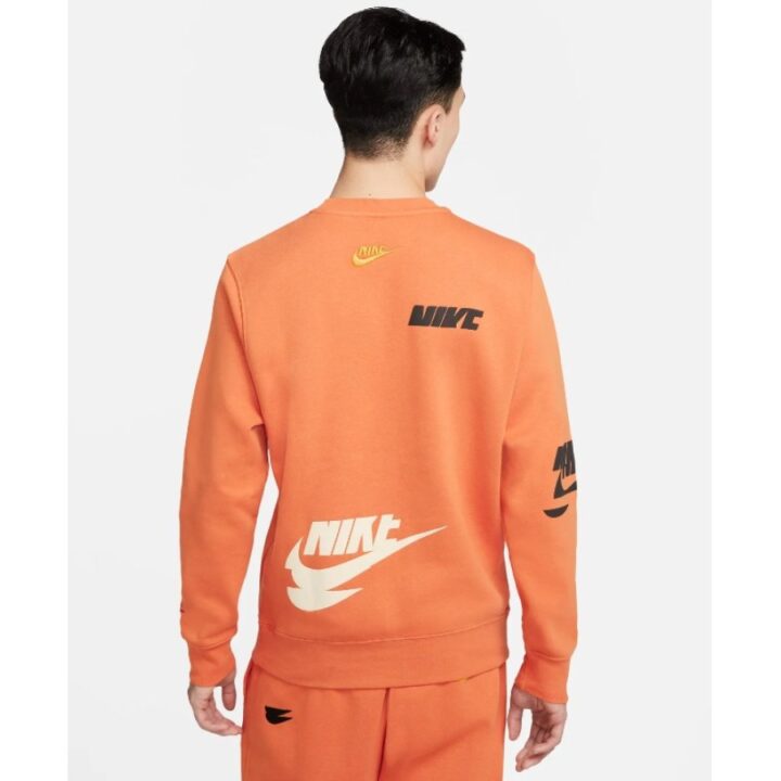 Nike Multi Futura narancs férfi pulóver