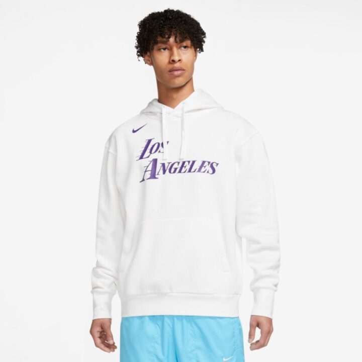 Nike Los Angeles Lakers fehér férfi pulóver